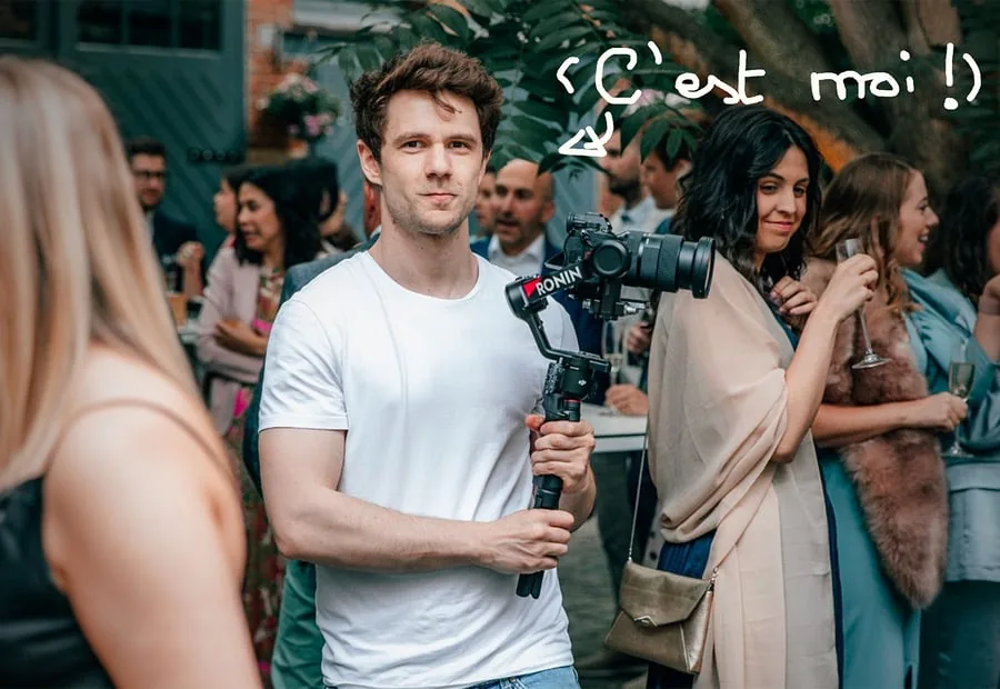 Aurian en tournage
